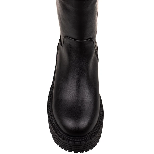 Pierre Cardin Siyah Bağcıksız Postal Bot PC-52419 - Resim 4