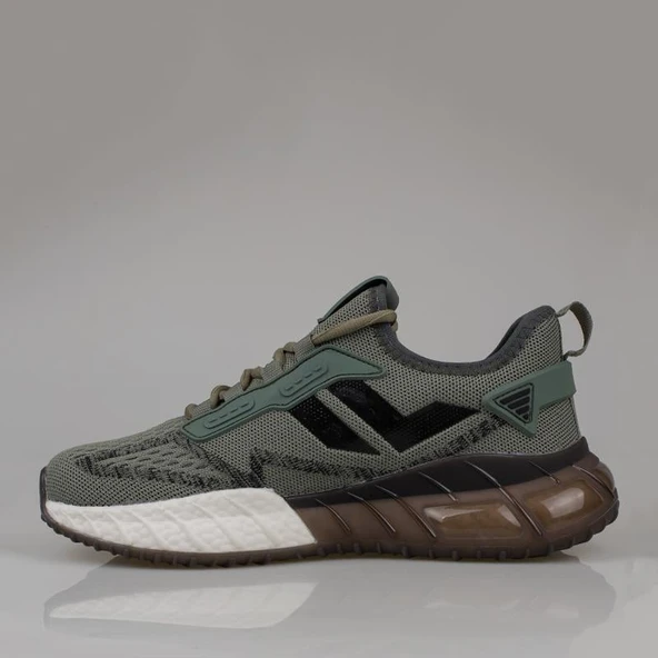 M2S Haki Cedric Erkek Tekstil Köpük Taban Sneaker - Resim 3