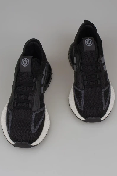 M2S Siyah Cedric Erkek Tekstil Köpük Taban Sneaker - Resim 6