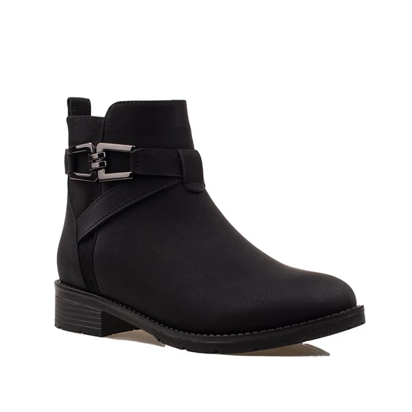 Trend Adımlar Siyah Stella Kadın Casual Bot - Resim 2