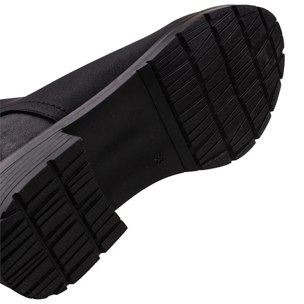 Trend Adımlar Siyah Heidi Kadın Casual Bot - Resim 6