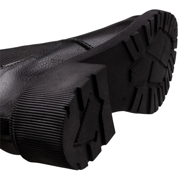 Pierre Cardin Siyah Casual Kadın Chelsea Bot - Resim 5