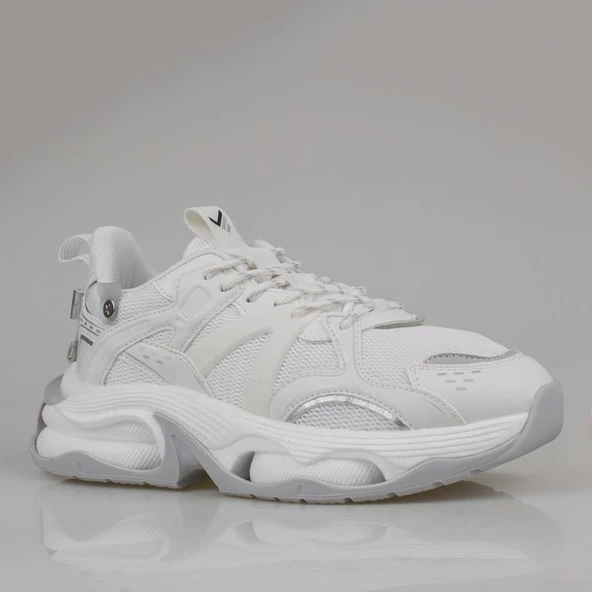 M2S Beyaz Kalın Taban Enjeksiyon Erkek Spor Ayakkabı - Resim 2