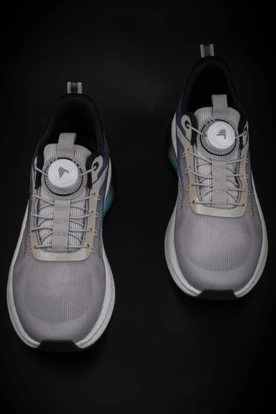 M2S Gri Akıllı Bağcık Erkek Sneaker - 5