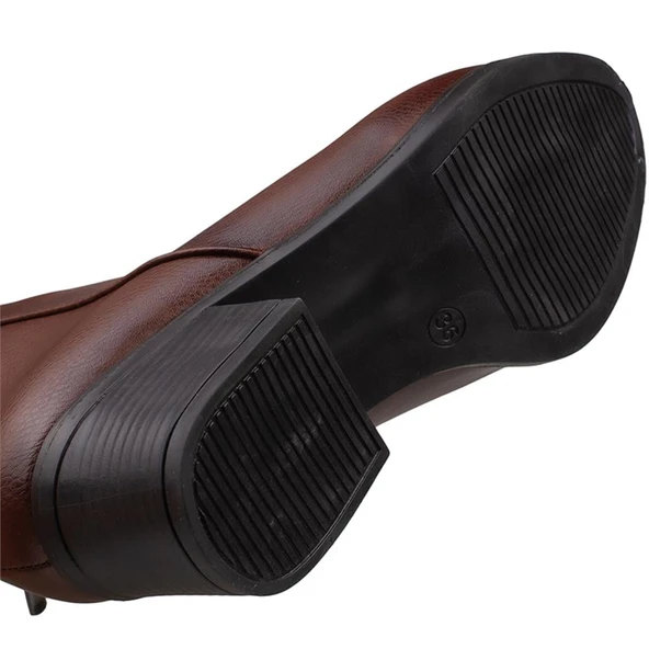 M2S Taba Kadın Lastik Taban Klasik Bot - Resim 5