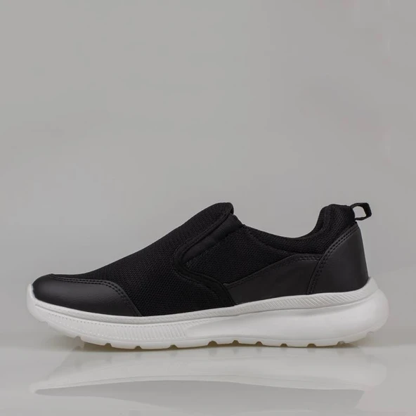 M2S Siyah Alfa Erkek Bağcıksız Spor Ayakkabı - Resim 3