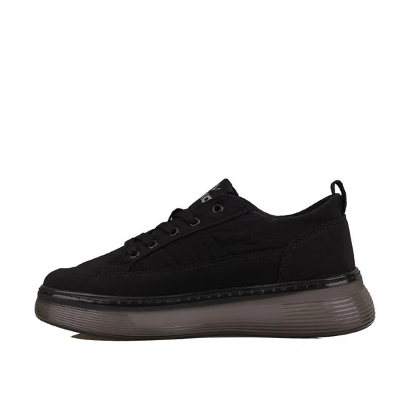 M2S Siyah Soho Unisex Kot Sneaker - Resim 3