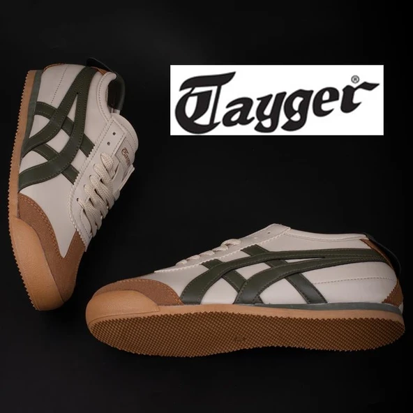 Tayger Bej Sıfır Taban Unisex Sneaker - Resim 6