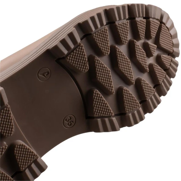 Pierre Cardin Sütlü Kahve Postal Kadın Yarım Çizme PC-52504 - Resim 5