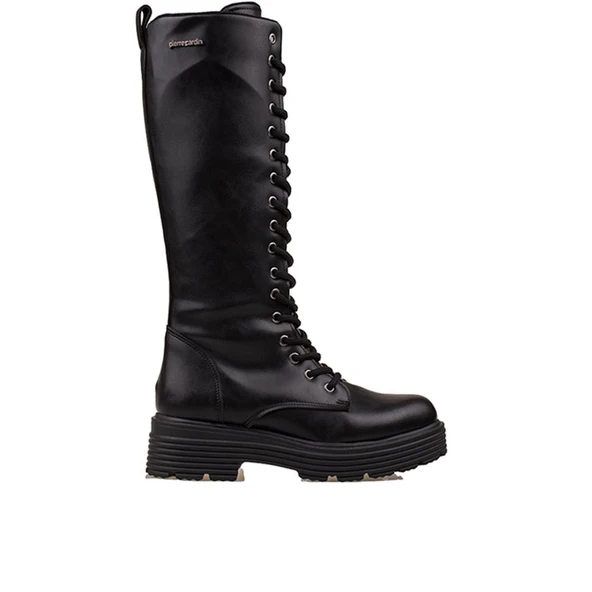 Pierre Cardin Siyah Bağcıklı Kadın Postal Çizme PC-52444 ürün görseli