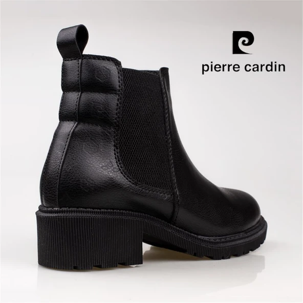 Pierre Cardin Siyah Casual Kadın Chelsea Bot - Resim 4