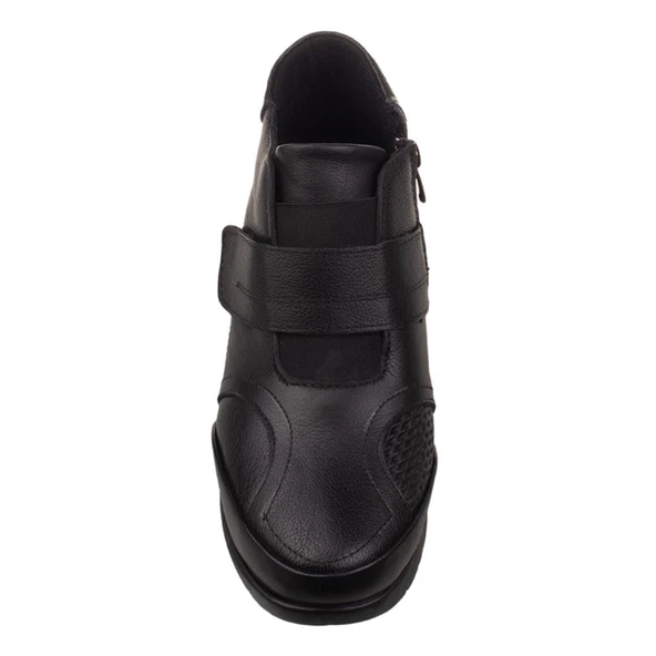 Trend Adımlar Siyah Lastikli Kadın Comfort Casual Bot - 6