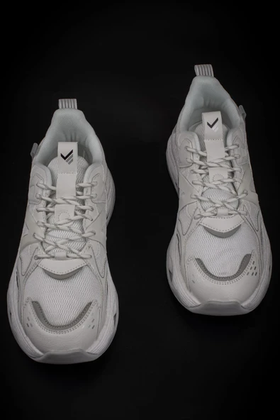 M2S Beyaz Kalın Taban Enjeksiyon Erkek Spor Ayakkabı - Resim 5