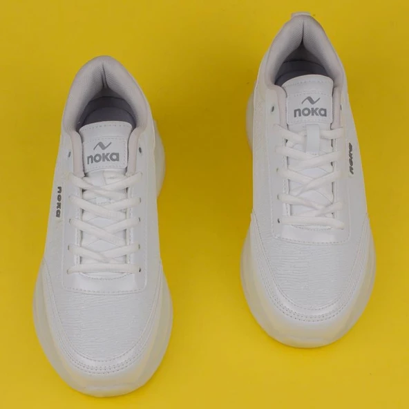 M2S Beyaz Want Erkek Havalı Taban Sneaker - Resim 6