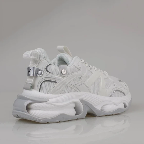 M2S Beyaz Kalın Taban Enjeksiyon Erkek Spor Ayakkabı - Resim 4