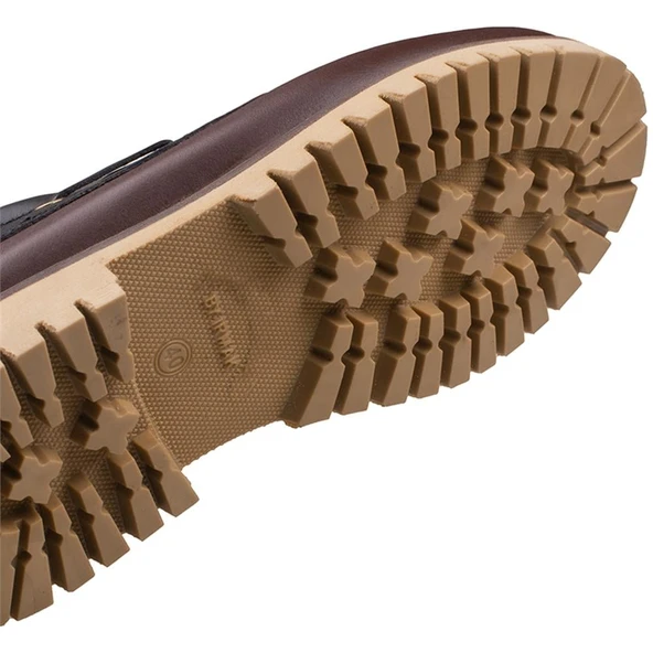 M2S Kahve Siyah Hakiki Deri Erkek Tımberland Tarzı Kışlık Ayakkabı - Resim 4