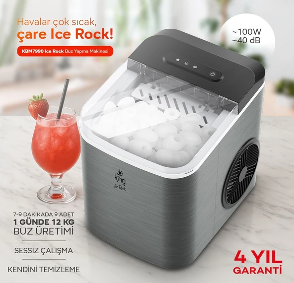King Ice Rock Kbm7990 Buz Yapma Makinesi - 3
