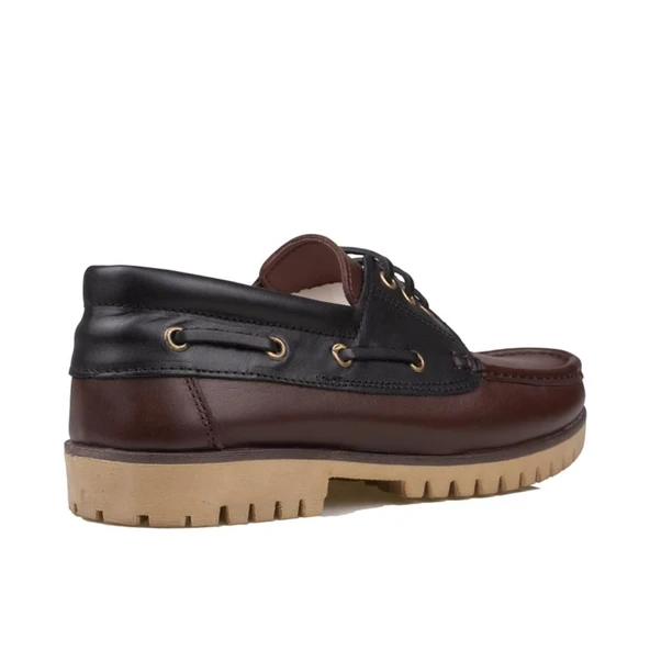 M2S Kahve Siyah Hakiki Deri Erkek Tımberland Tarzı Kışlık Ayakkabı - Resim 5