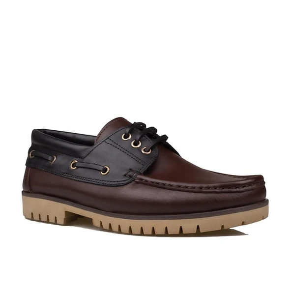 M2S Kahve Siyah Hakiki Deri Erkek Tımberland Tarzı Kışlık Ayakkabı ürün görseli