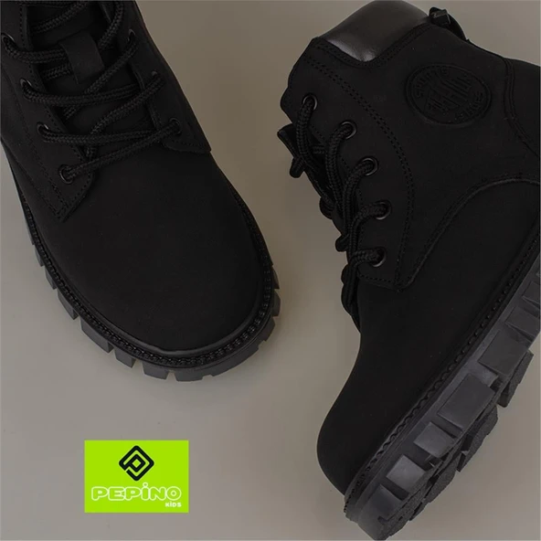 Pepino Siyah Unisex Kauçuk Kaymaz Taban Çocuk Bot - 5