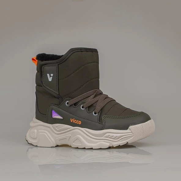 Vicco Haki Fit Unisex Çocuk İçi Yünlü Karbotu - 2