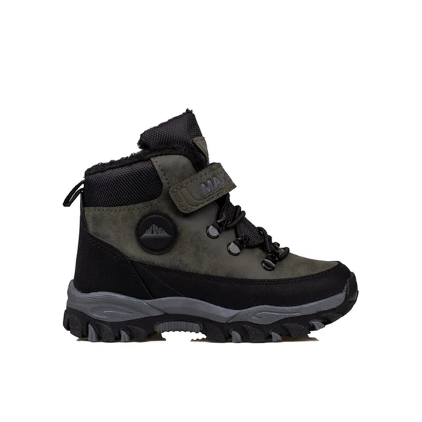 Trend Adımlar Haki Power Kaymaz Taban Yünlü Trekking Çocuk Bot - 1