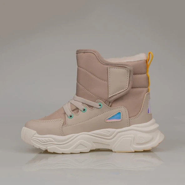 Vicco Bej Fit Unisex Çocuk İçi Yünlü Karbotu - Resim 3