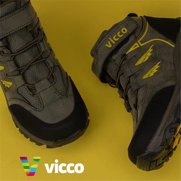 Vicco Haki Arbor Unisex Çocuk Trekking Bot - 5