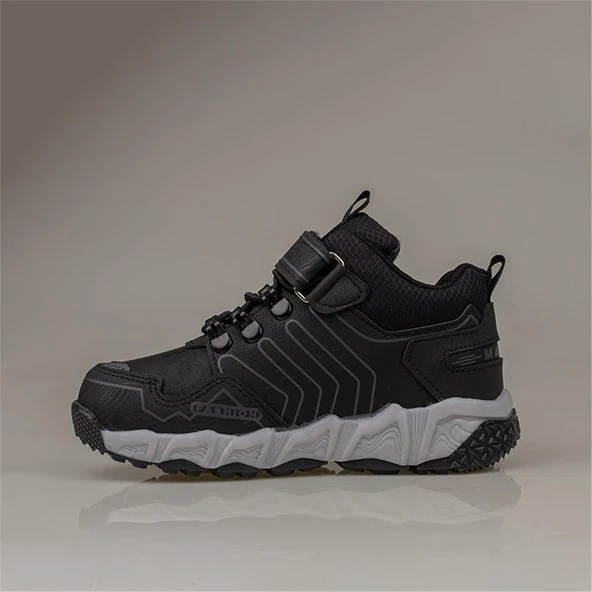 Trend Adımlar Siyah MX Unisex Çocuk Spor Bot - Resim 3