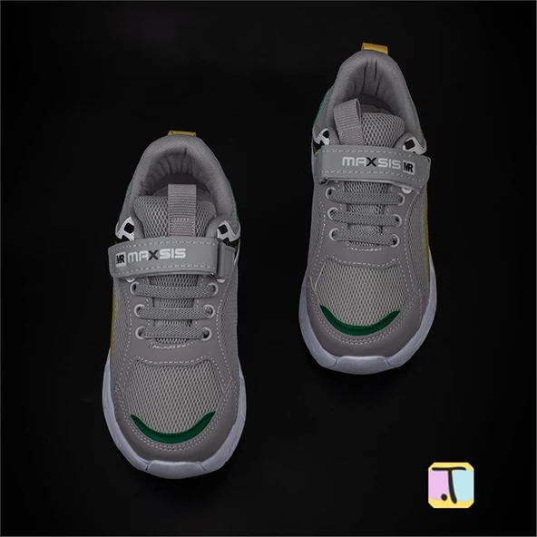 Trend Adımlar Sarı Cırt Cırtlı Unisex Çocuk Spor Ayakkabı - Resim 3