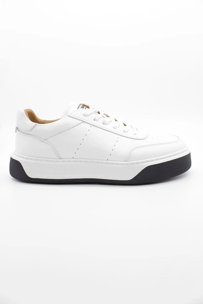 Beyaz Bağcıklı Antik %100 Deri Casual Ayakkabı 1033250164 ürün görseli