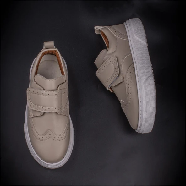 Trend Adımlar Krem Erkek Çocuk Casual Ayakkabı - Resim 5