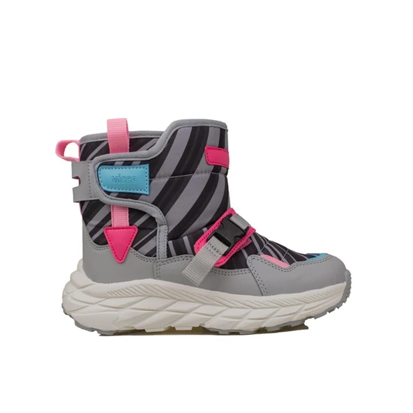Vicco Gri Karoo Unisex Çocuk Yünlü Ultra Hafif Kar Botu - Resim 2