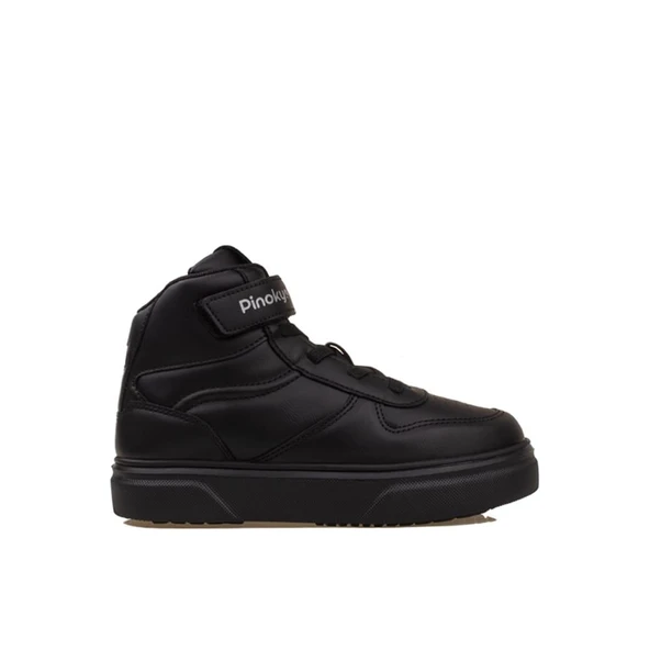 Pinokyo Siyah Memory Foam Hafif Çocuk Boğazlı Sneaker - 1