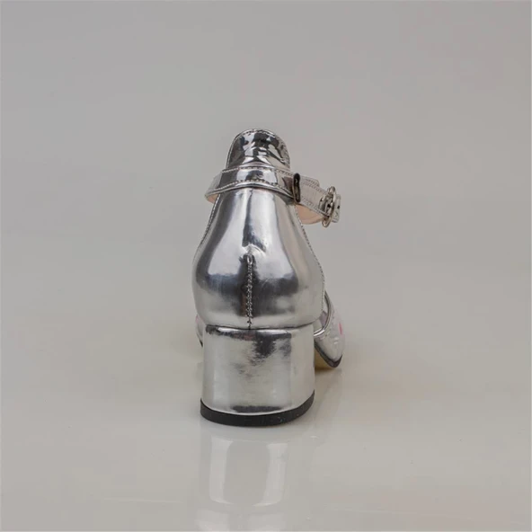 M2S Fuşya Şeffaf Rugan Kız Çocuk Klasik Ayakkabı - Resim 4