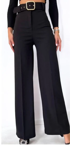 Kadın Pantolon Kumaş Scuba - 7