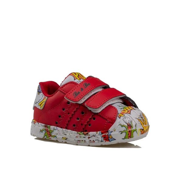 Trend Adımlar Kırmızı Hero İlk Adım Bebe Sneaker - Resim 2