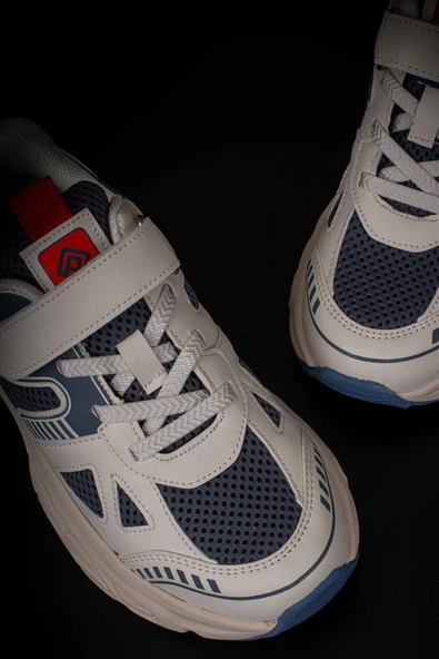 Pepino Krem Kalın Kaymaz Taban Hafif Çocuk Sneaker - 5