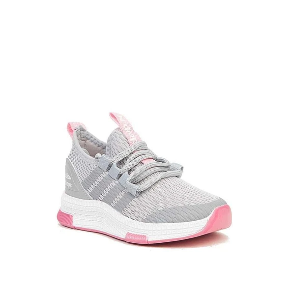 Trend Adımlar Gri Unisex Patik Lastikli Çocuk Spor Ayakkab - 2