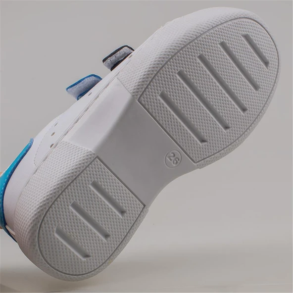 Trend Adımlar Mavi Erkek Çocuk Mevsimlik Cırtlı Sneaker - Resim 4