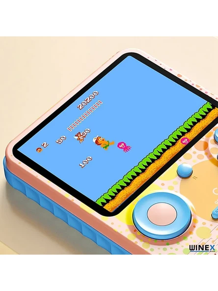 Winex Mobile Winex G6 Retro 3.5 Inç Tv Bağlanan 2.joystickli Oyun Konsolu Mavi (666 Klasik Oyunlar) - Resim 5