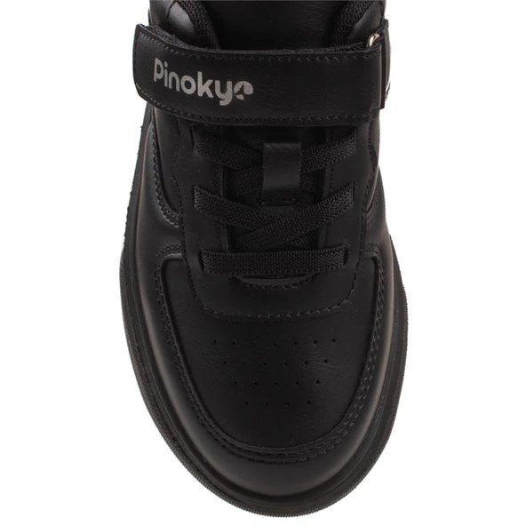 Pinokyo Siyah Natural Memory Foam Hafif Çocuk Mevsimlik Sneaker - Resim 4