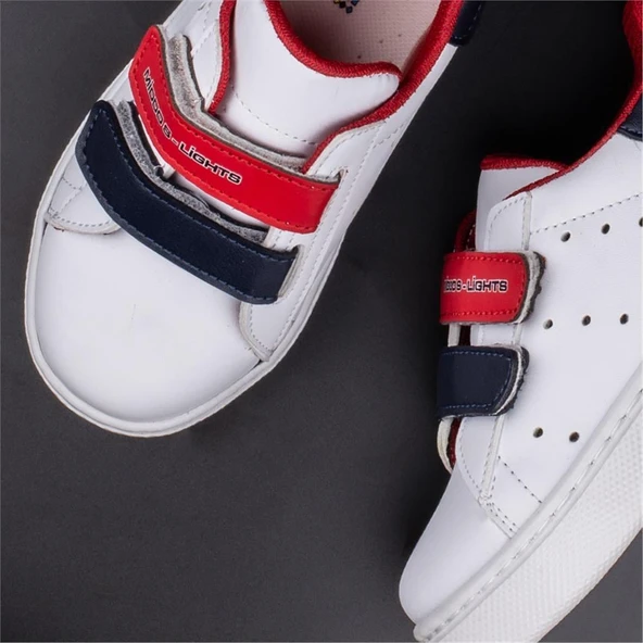 Trend Adımlar Lacivert Erkek Çocuk Mevsimlik Cırtlı Sneaker - Resim 6