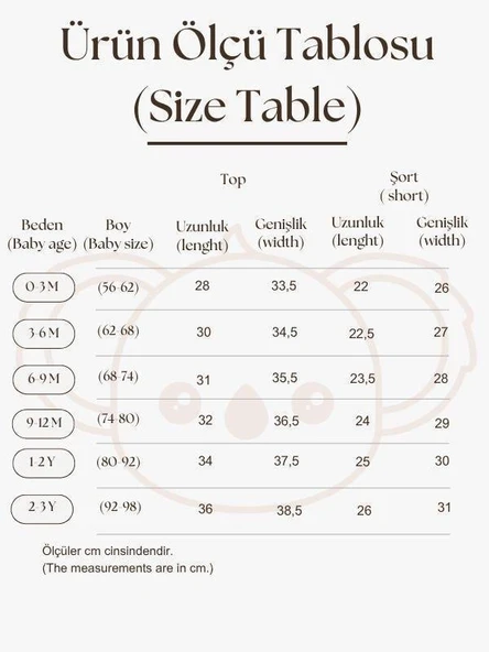 Şeftali Baskı Kaşkorse Alt Üst Takım - Resim 3