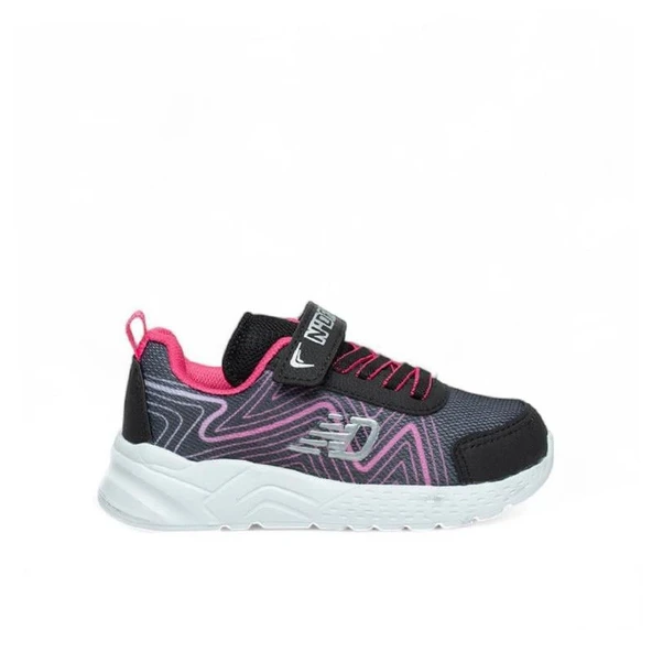 Trend Adımlar Pembe Cırt Cırtlı Hafif Patik Çocuk Sneaker - 1