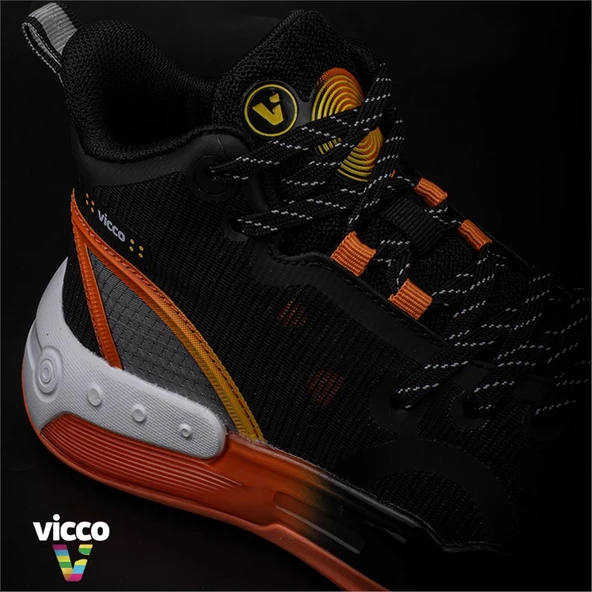 Vicco Siyah Gallen Çocuk Basketbol Ayakkabısı - 6