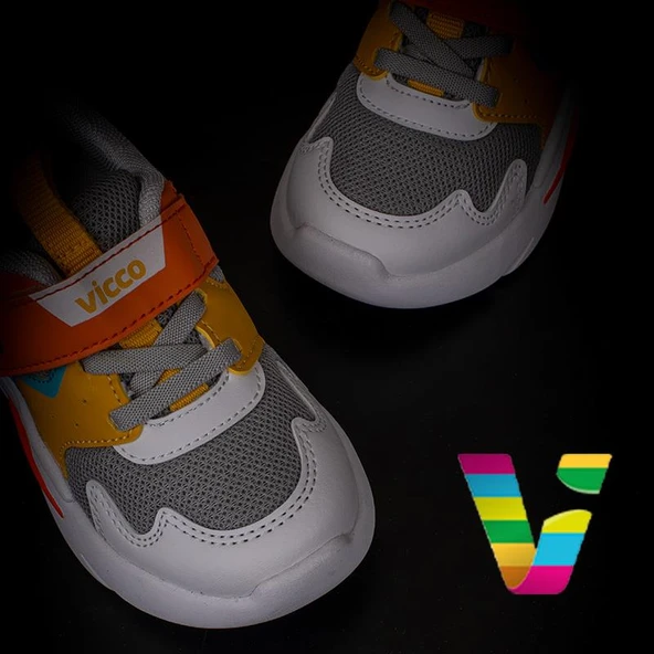 Vicco Gri Birdy Unisex Çocuk Hafif Sneaker - Resim 5