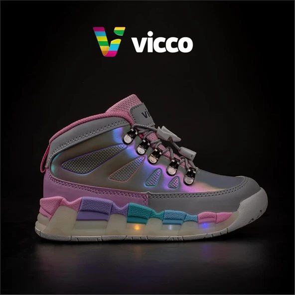 Vicco Gri Ellen Işıklı Unisex Bot - 6
