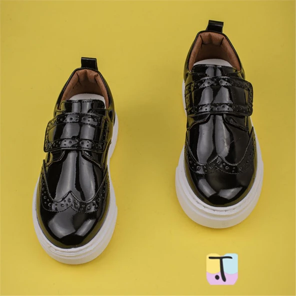 Trend Adımlar Siyah-Beyaz Erkek Çocuk Casual Ayakkabı - Resim 4
