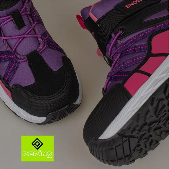 Pepino Lila Unisex Kauçuk Kaymaz Taban Çocuk Bot - Resim 5